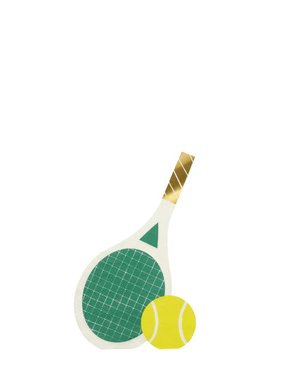 Tennis shaped napkins (16 pcs)