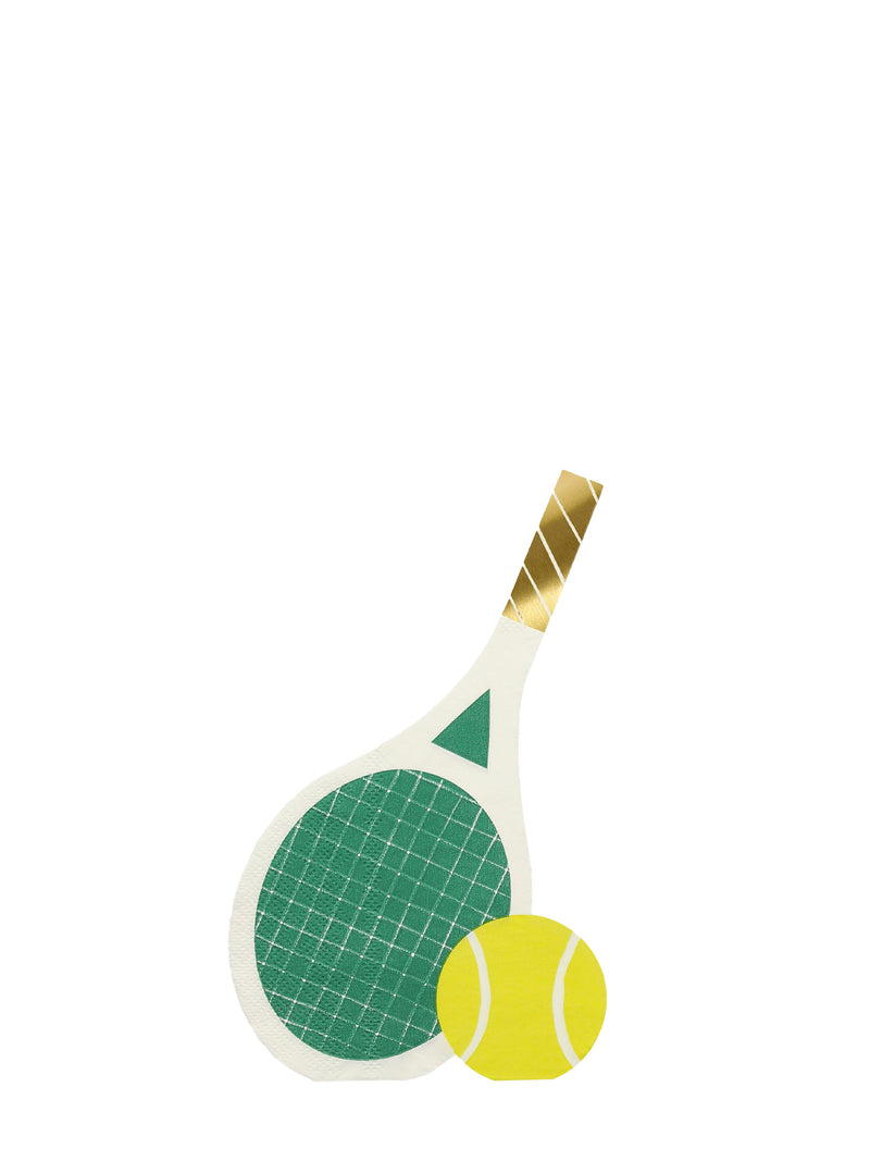 Tennis shaped napkins (16 pcs)
