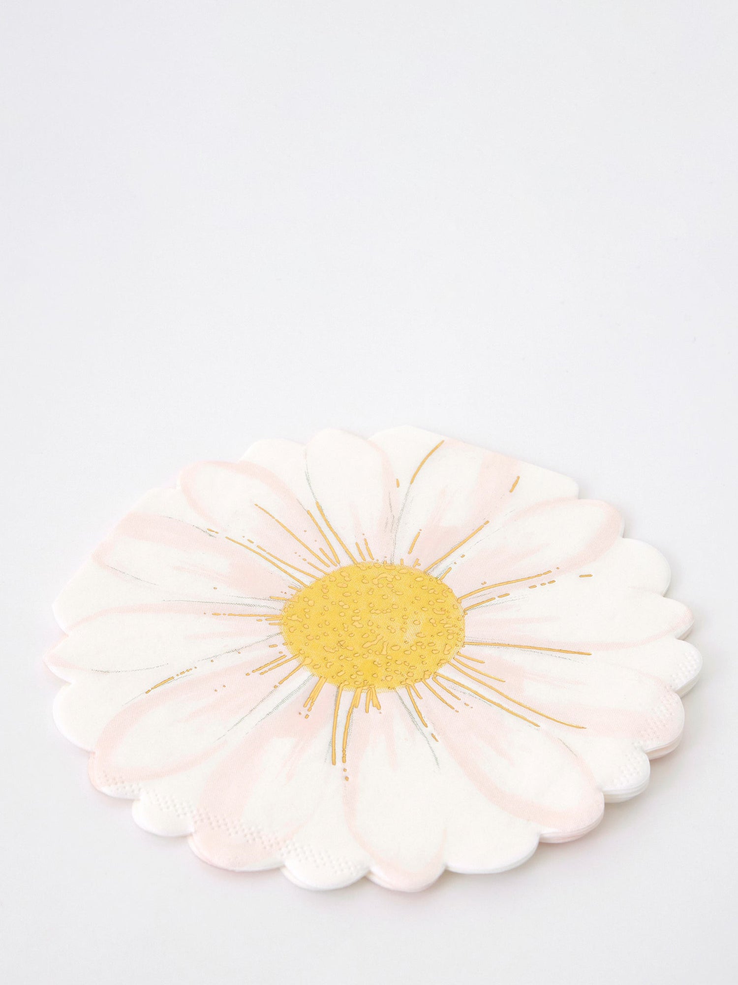 Daisy shaped napkins