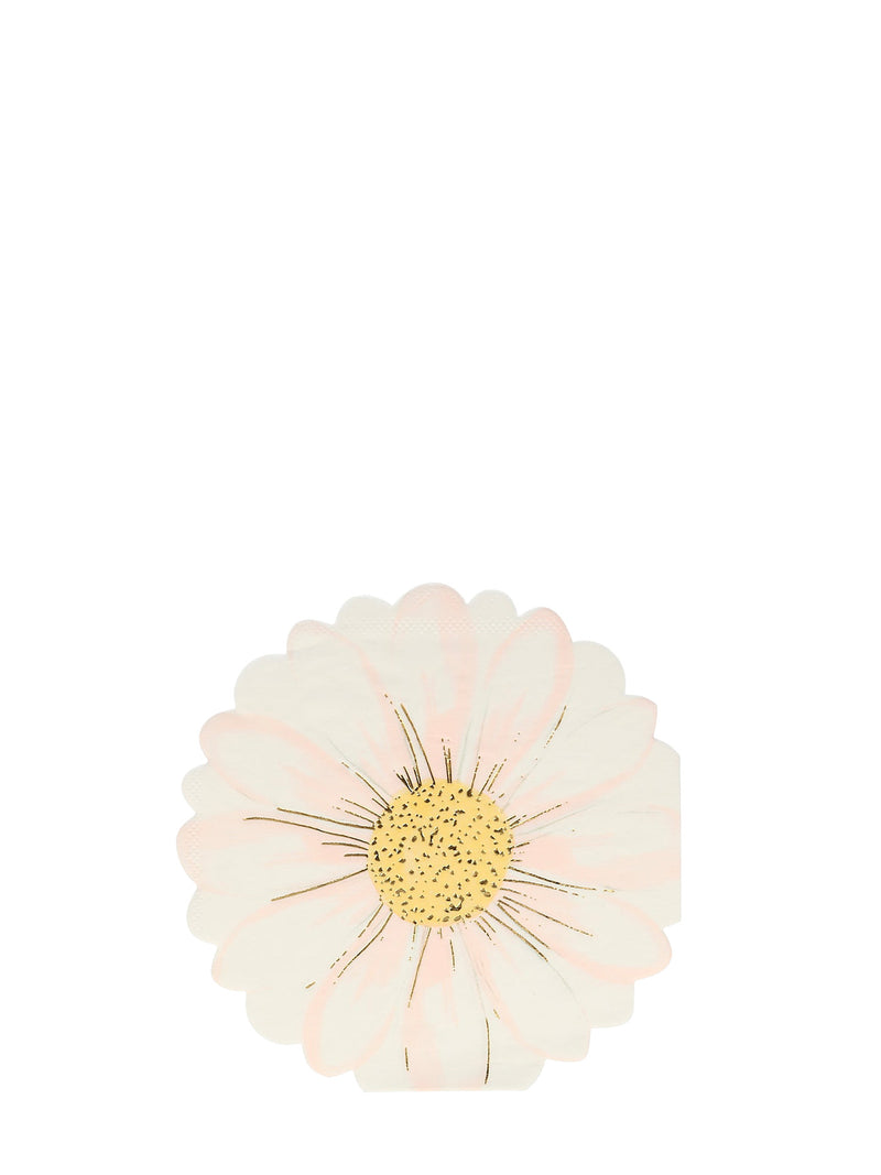 Daisy shaped paper napkins
