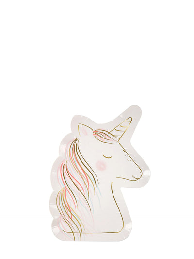 Magical unicorn paper plates, set of 8