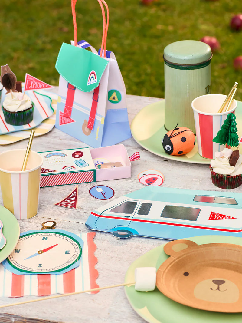 Preppy stripe dinner napkins