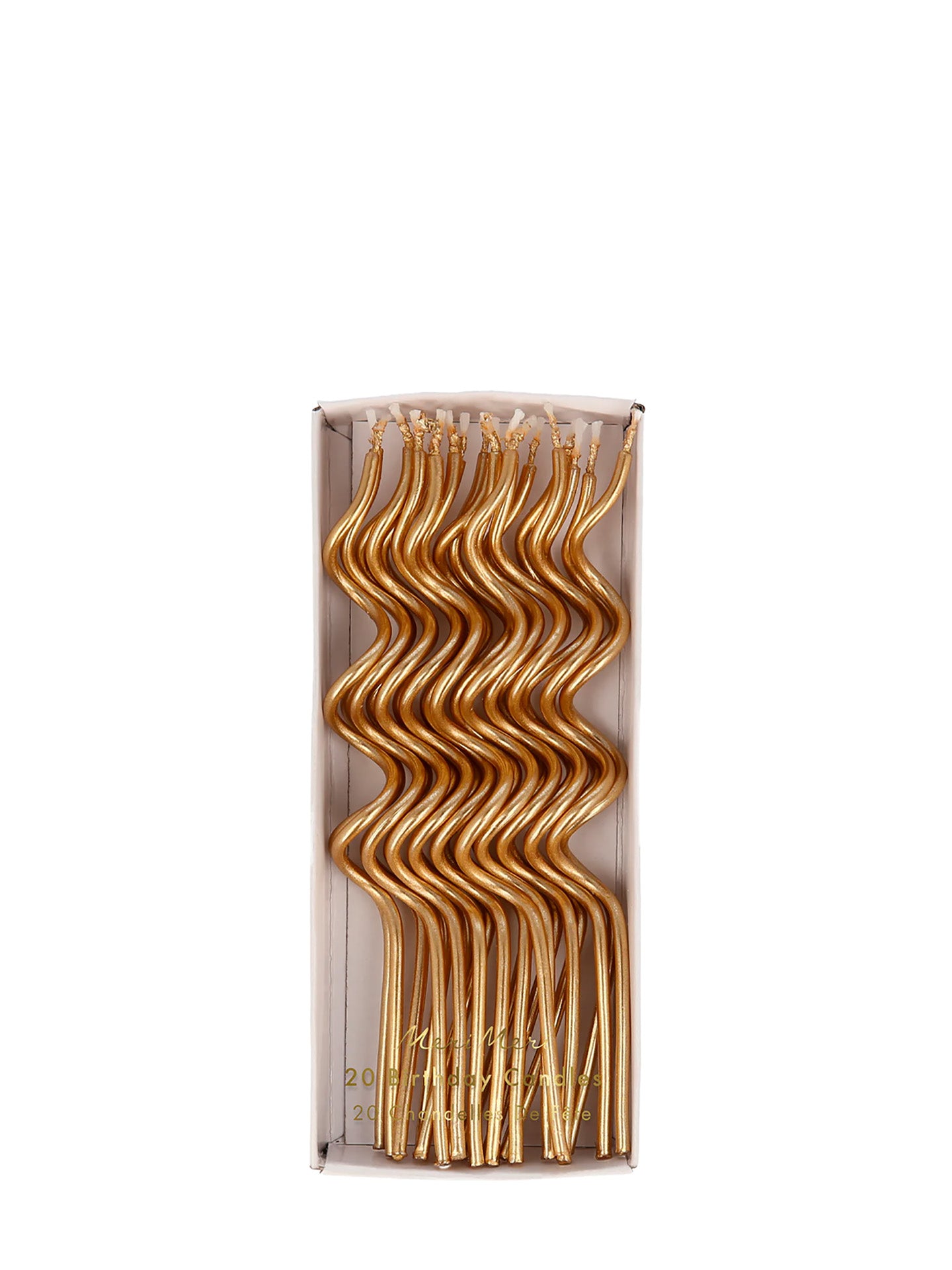 Gold swirly candles