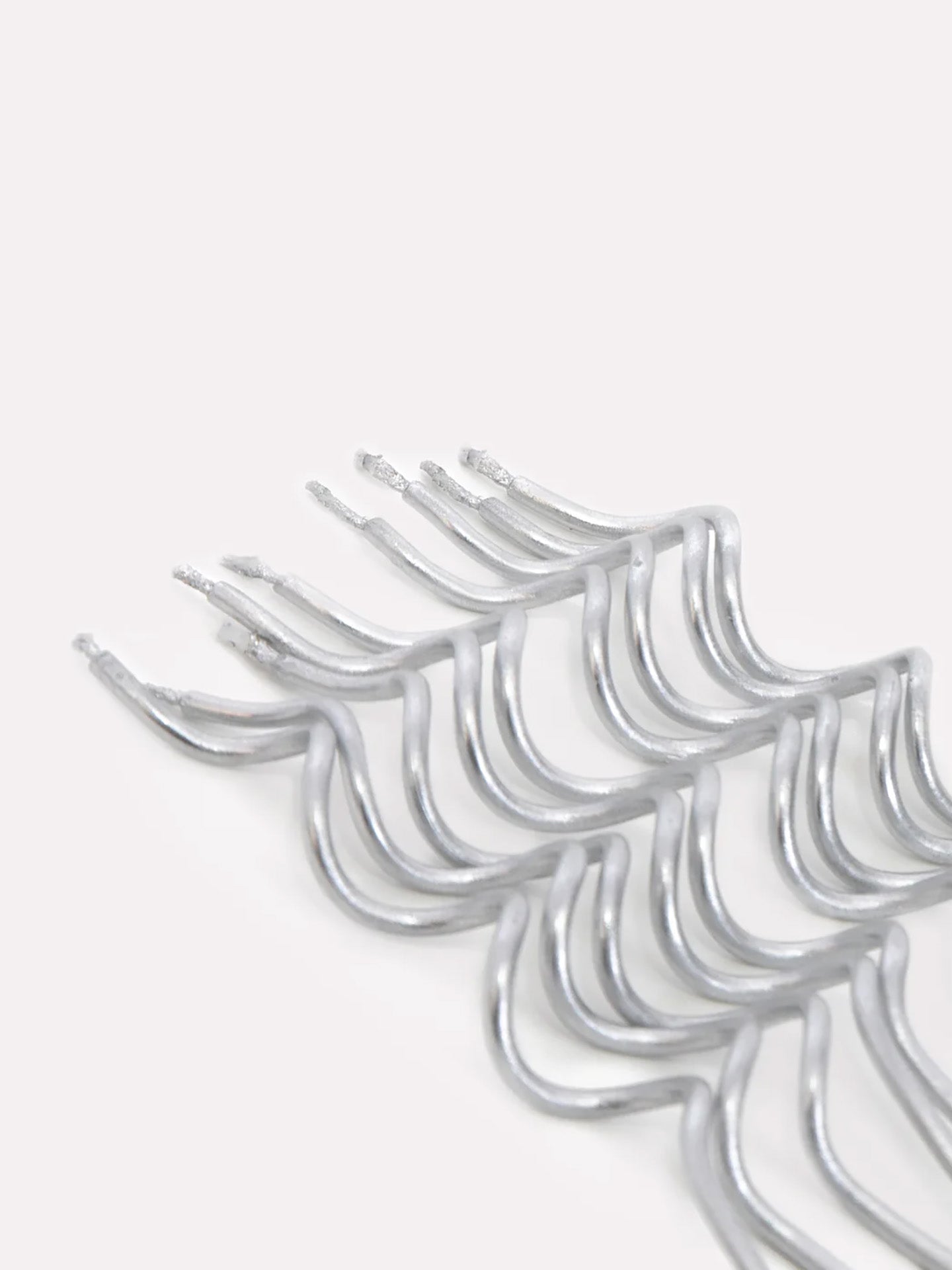 Silver swirly candles