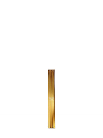 Gold tall tapered candles