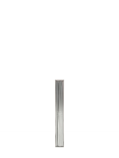 Silver tall tapered candles