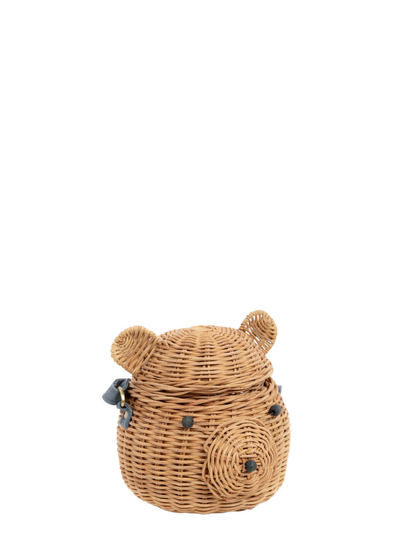 Bear rattan bag