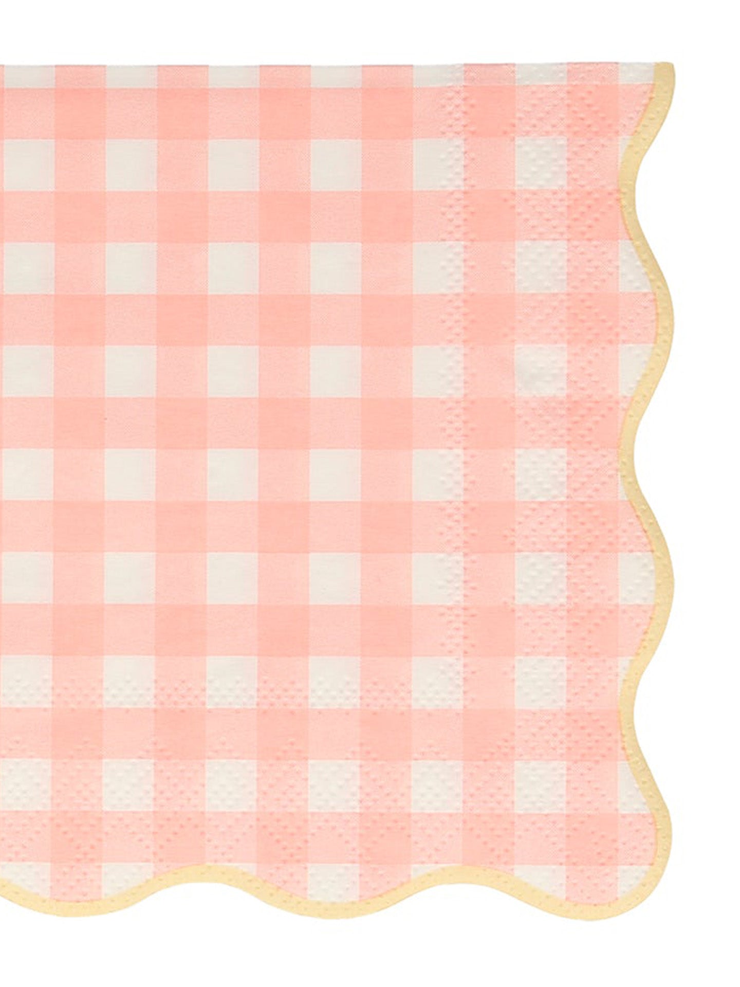 Gingham cocktail napkins