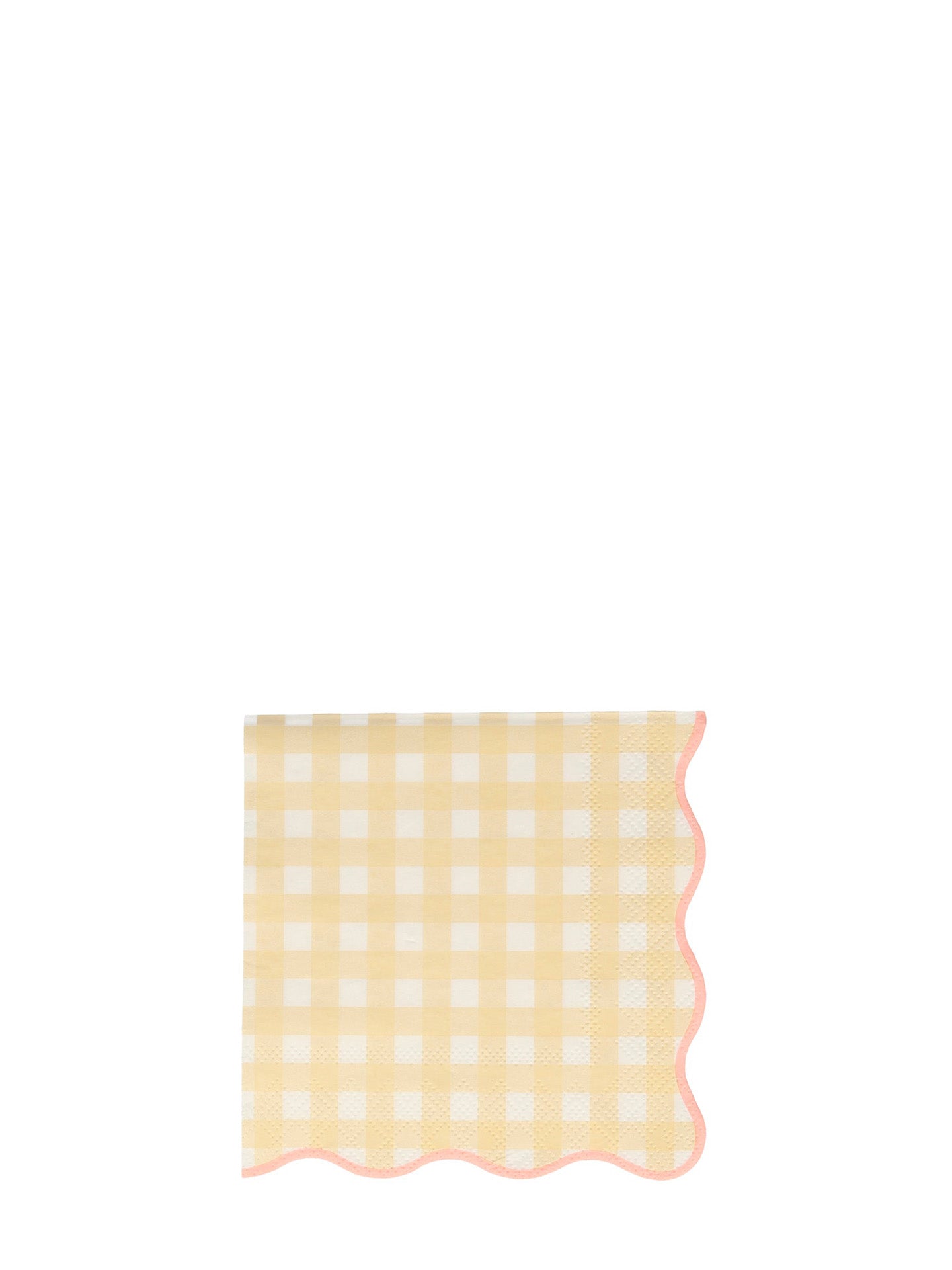Gingham cocktail napkins