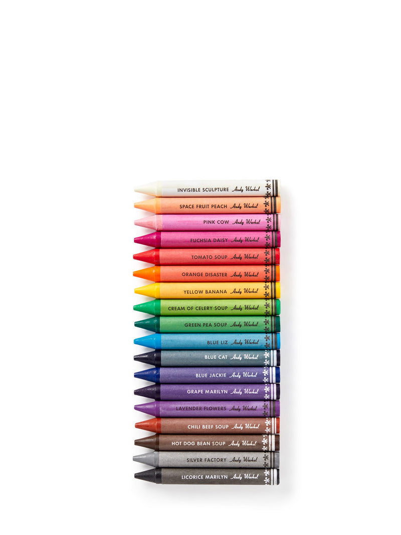 Andy Warhol Soup can crayons and sharpener