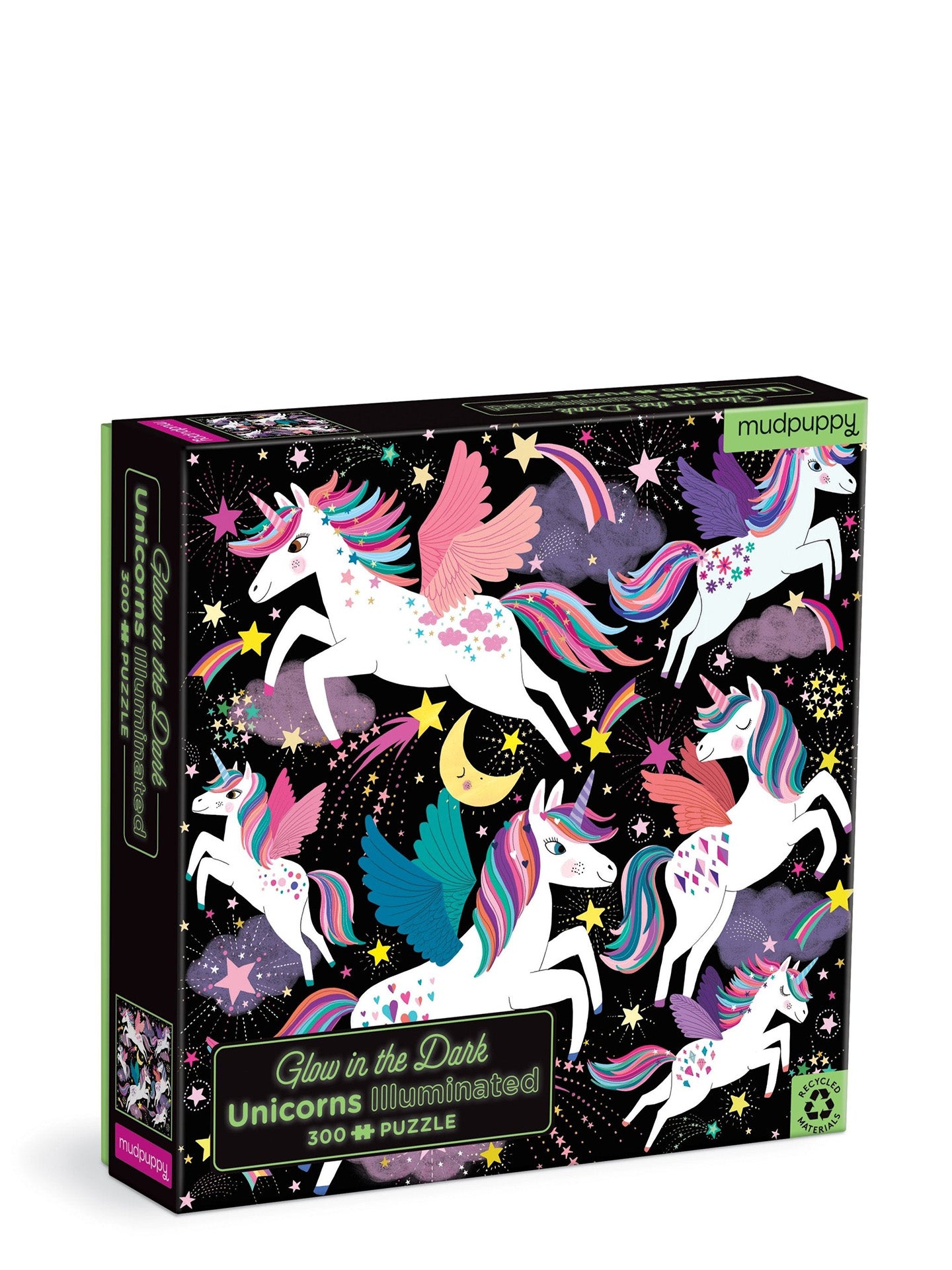 Unicorn illuminated glow-in-the-dark family puzzle (300 pieces)