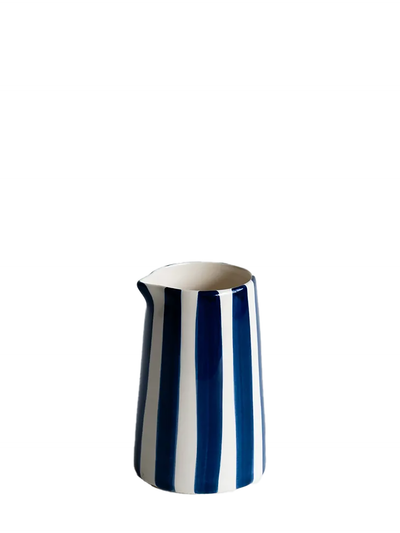Candy Stripe creamer, Blue 