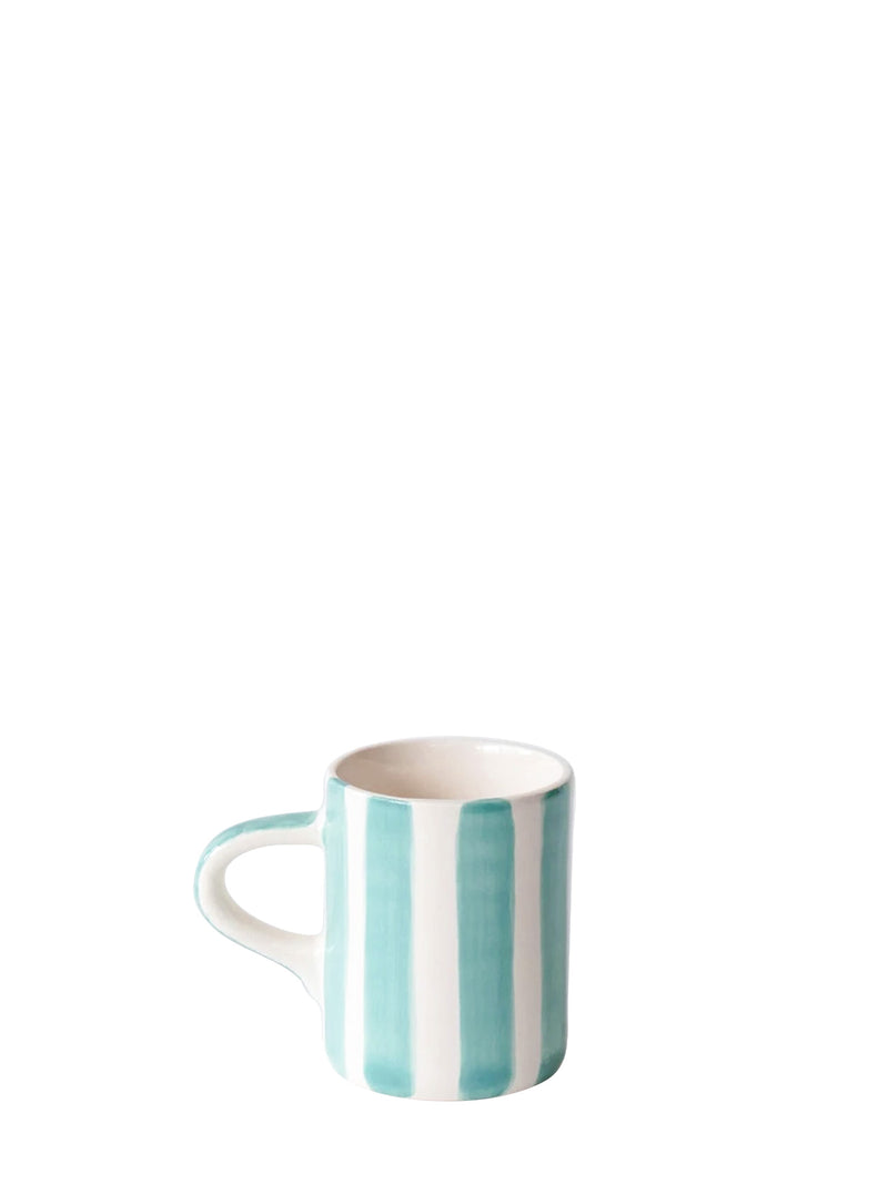 Candry stripe espresso cup, mint