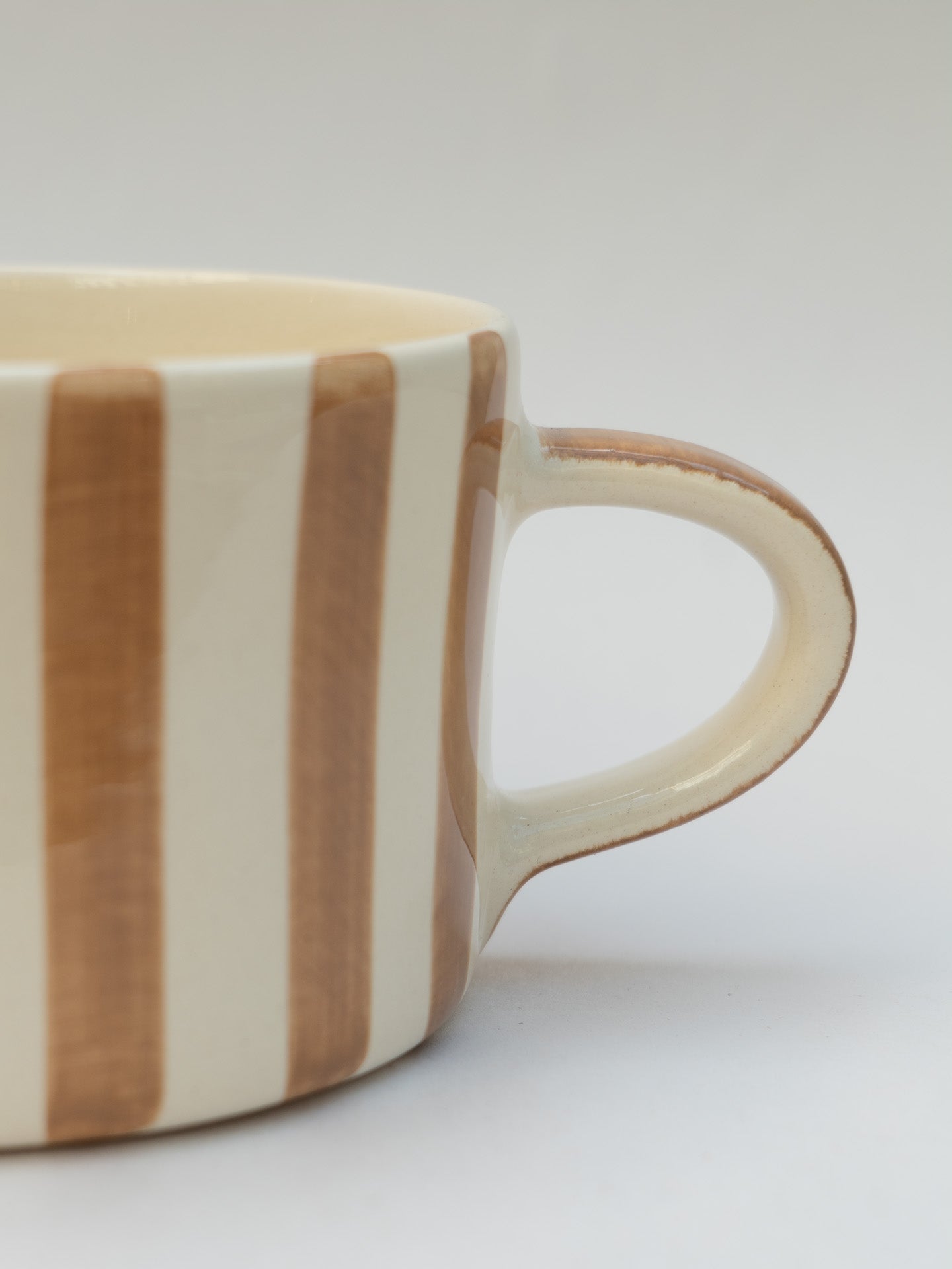 Candy stripe mug, latte