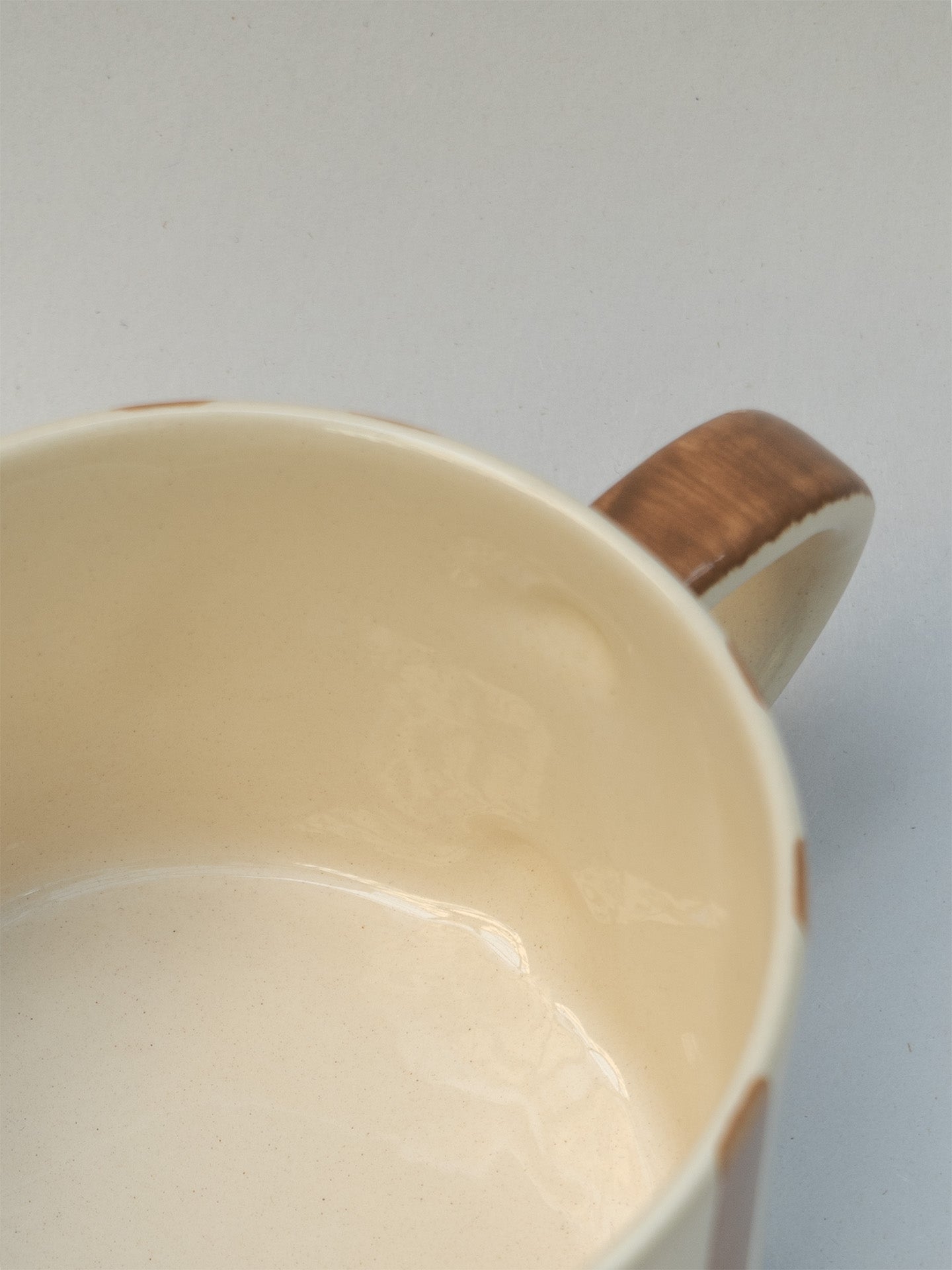 Candy stripe mug, latte