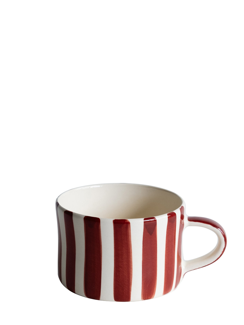 Paprika Candy stripe mug