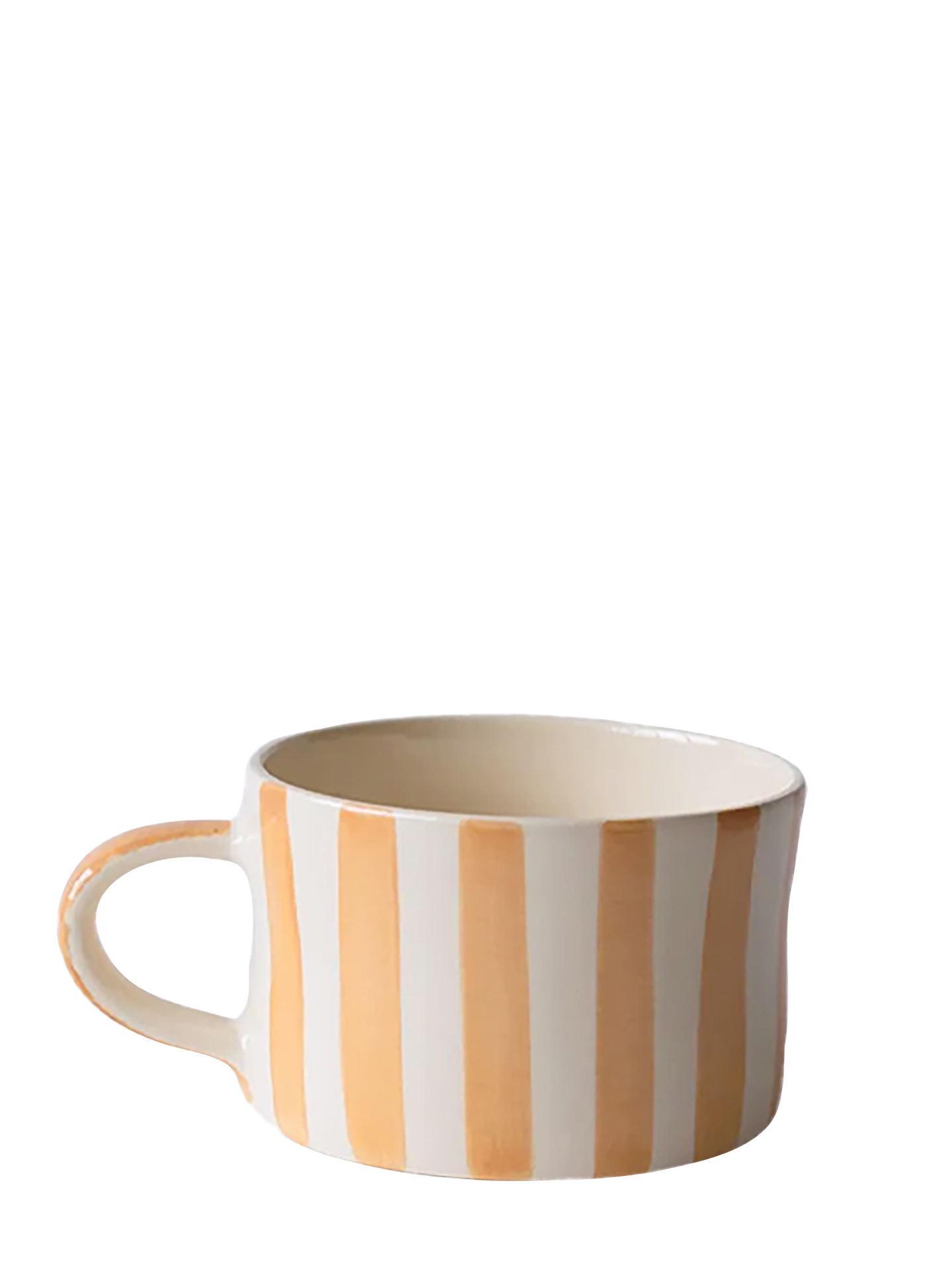 Candy stripe mug, peach
