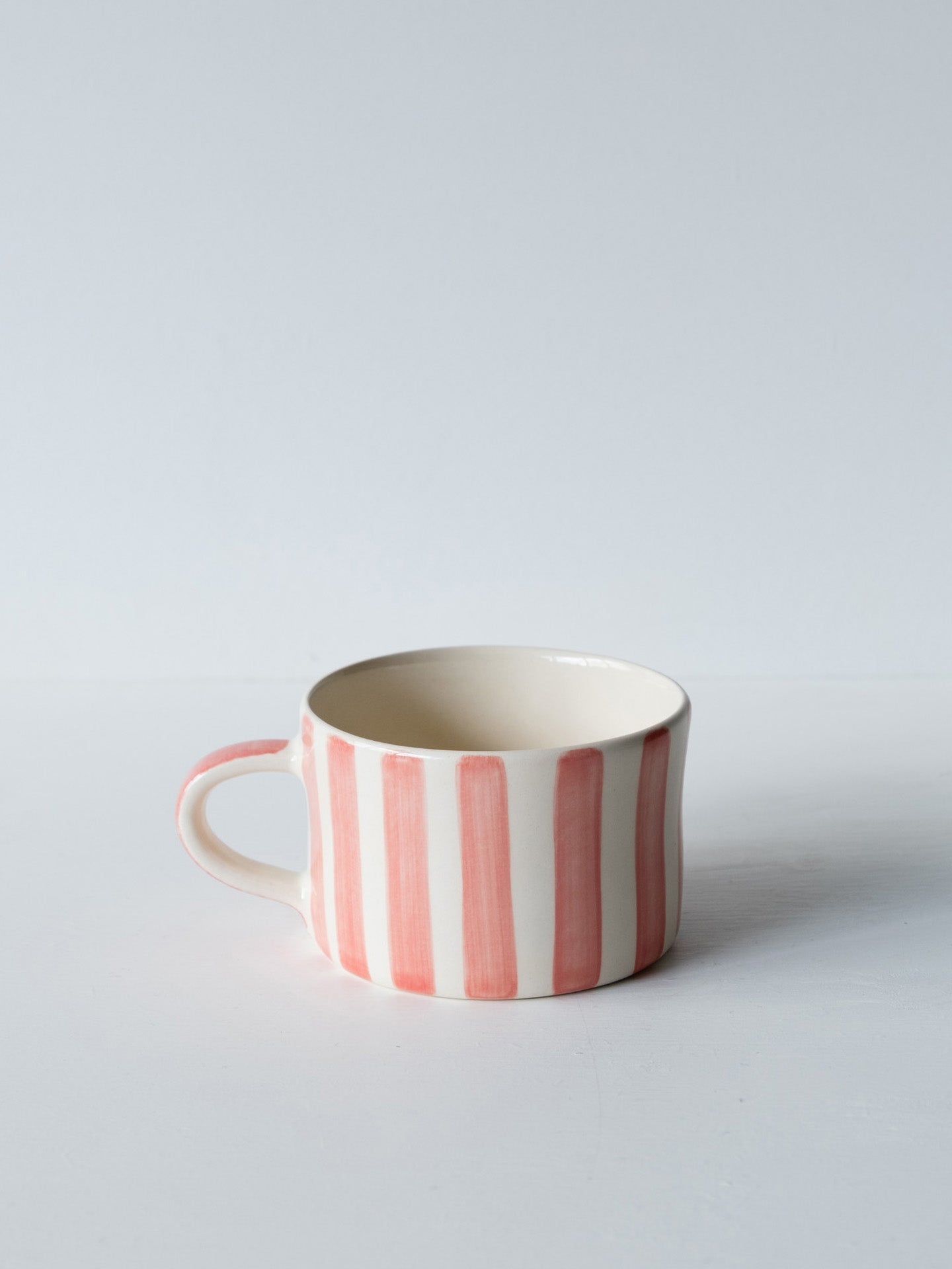 Candy stripe mug, rose