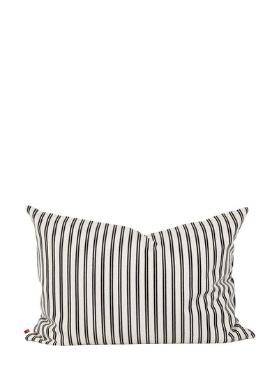 Azura big cushion cover, off-white/black stripes (50×70cm)