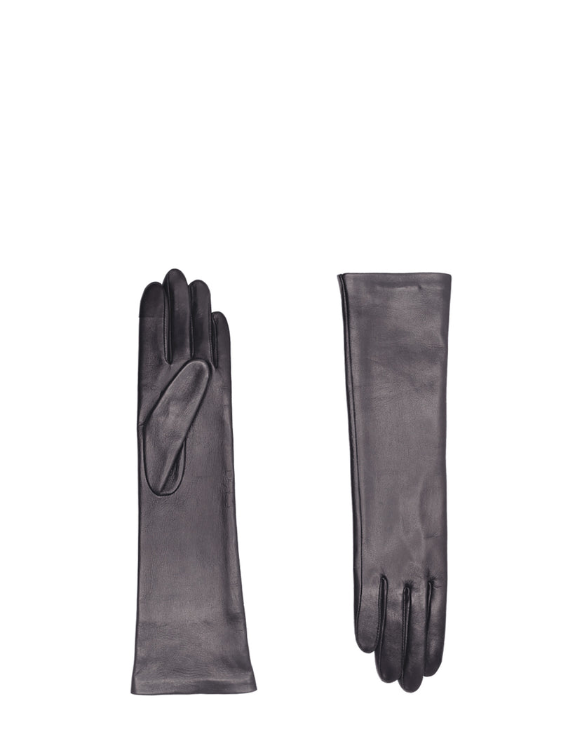 Célia nappa lambskin gloves with cashmere lining, noir