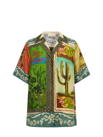 Ace silk shirt, multicoloured