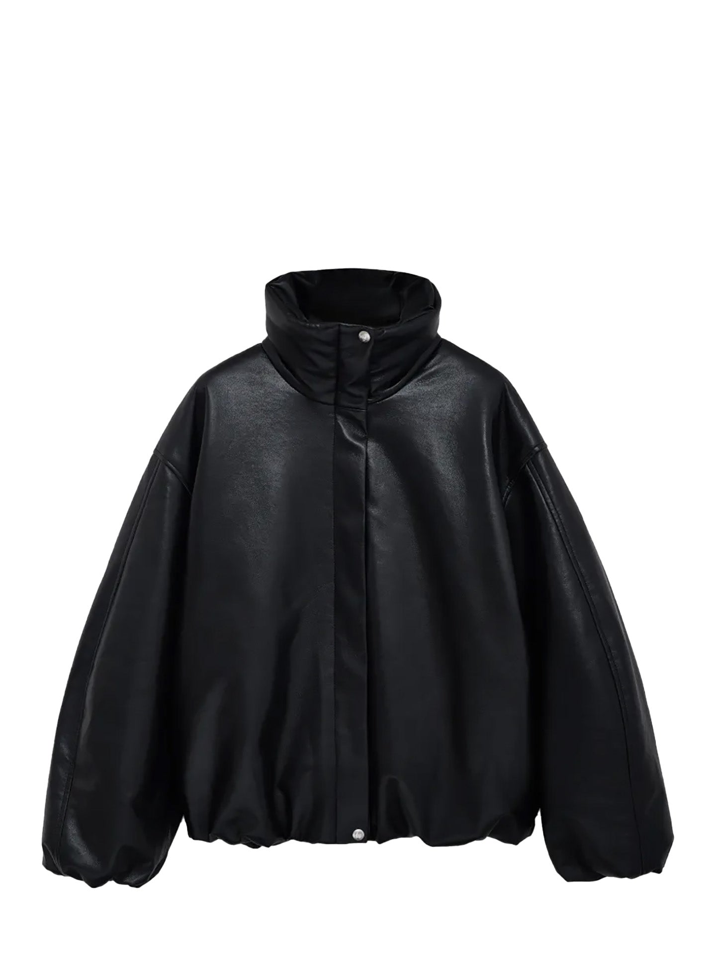 Cyrus jacket, black recycled leather