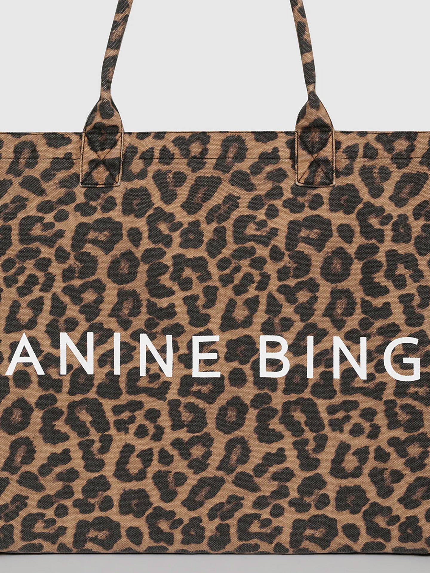 Leo canvas tote bag, leopard