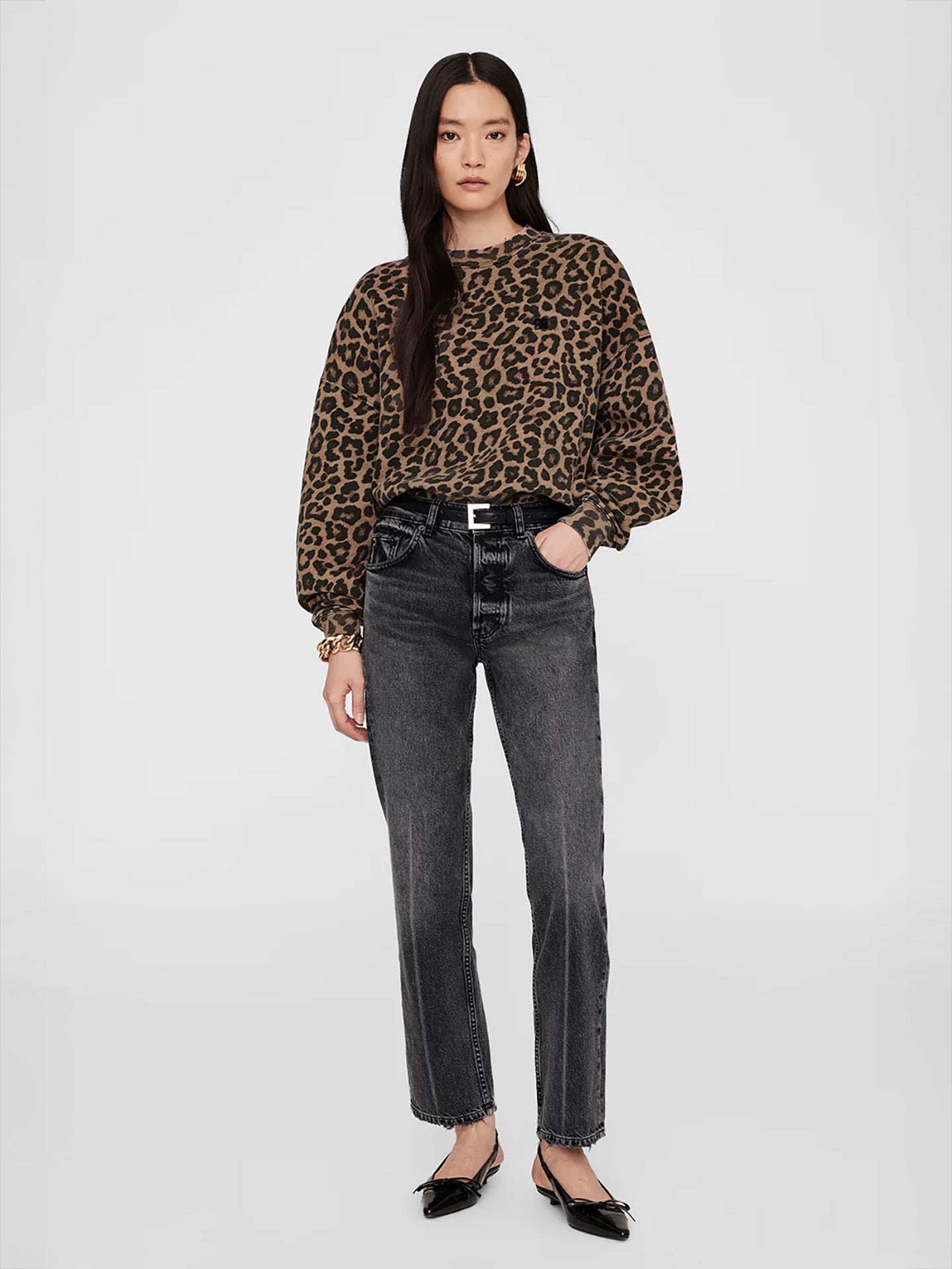Miles sweatshirt, leopard