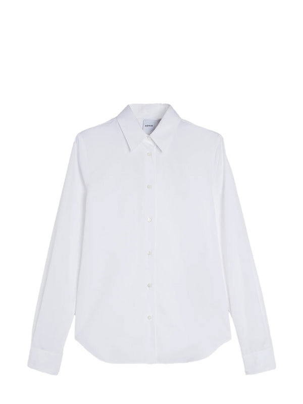 Classic cotton poplin shirt, white