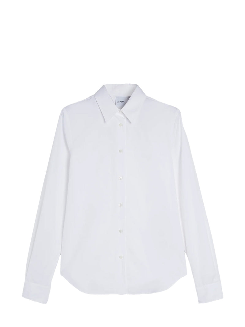 Classic cotton poplin shirt, white