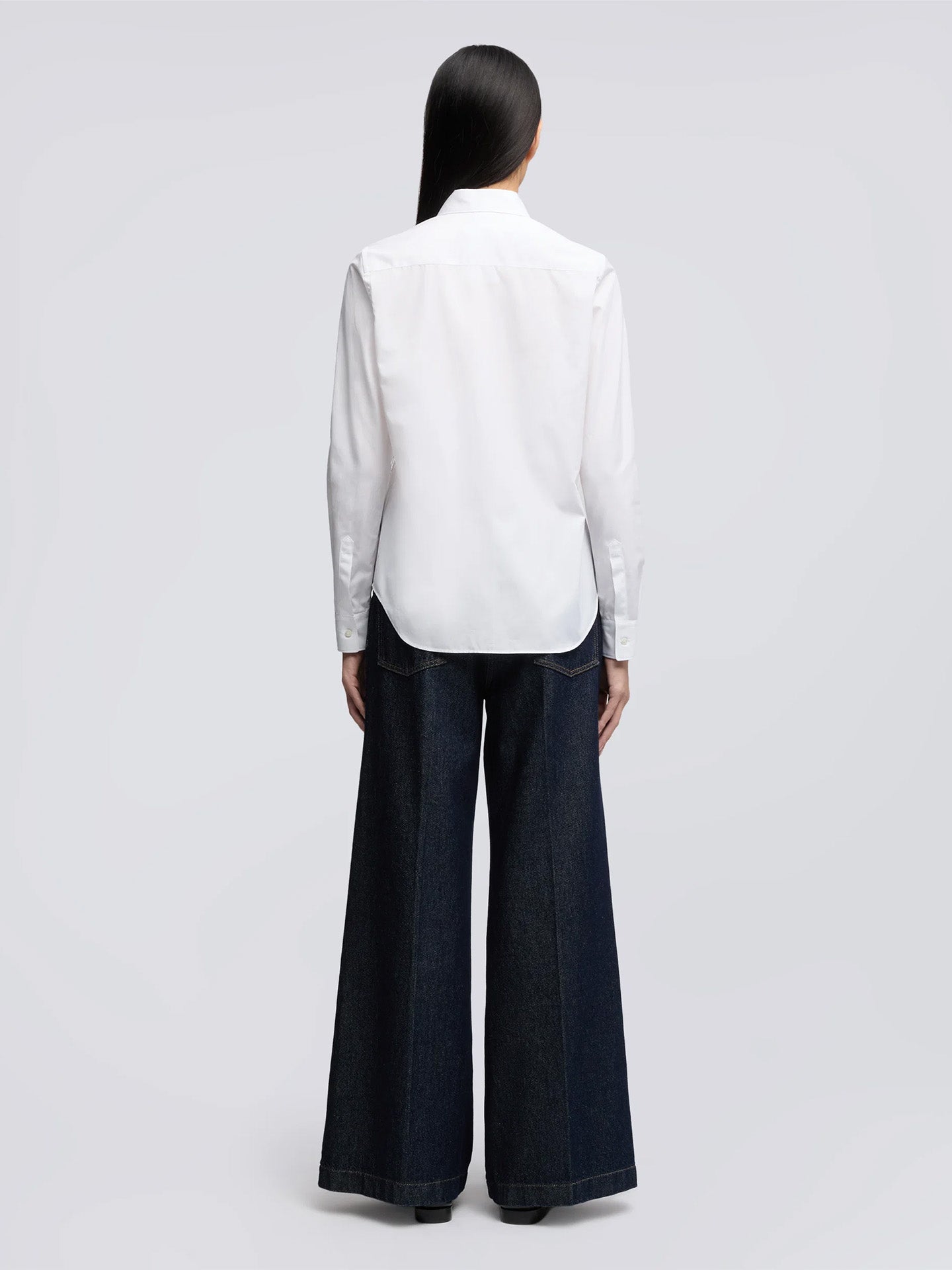 Classic cotton poplin shirt, white