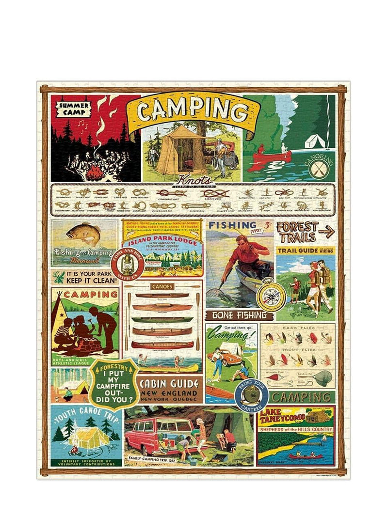 Camping vintage puzzle (1000 pieces)