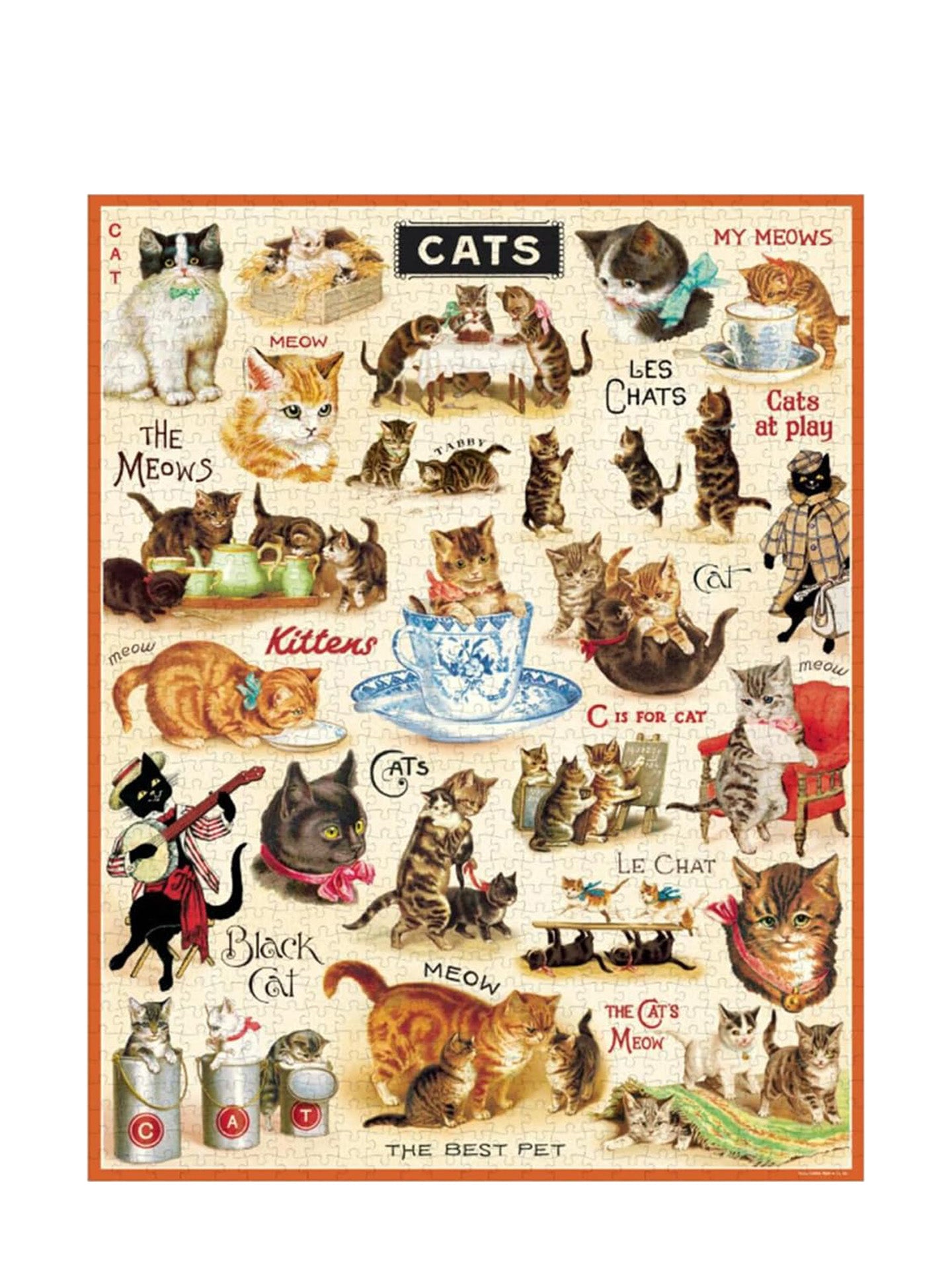 Vintage cats vintage puzzle (1000 pieces)