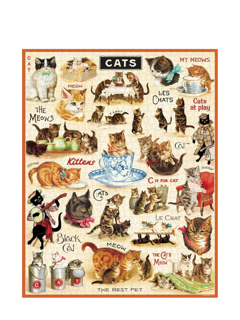 Vintage cats vintage puzzle (1000 pieces)