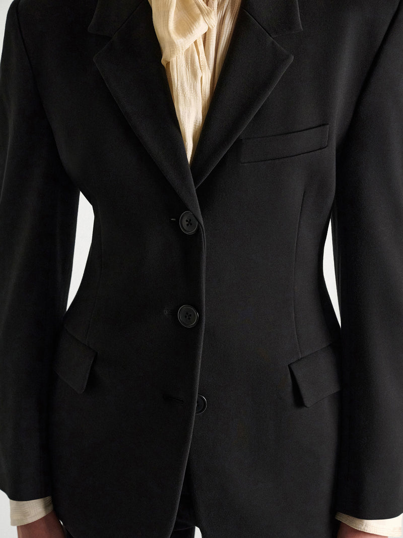 Emotional essence blazer, black