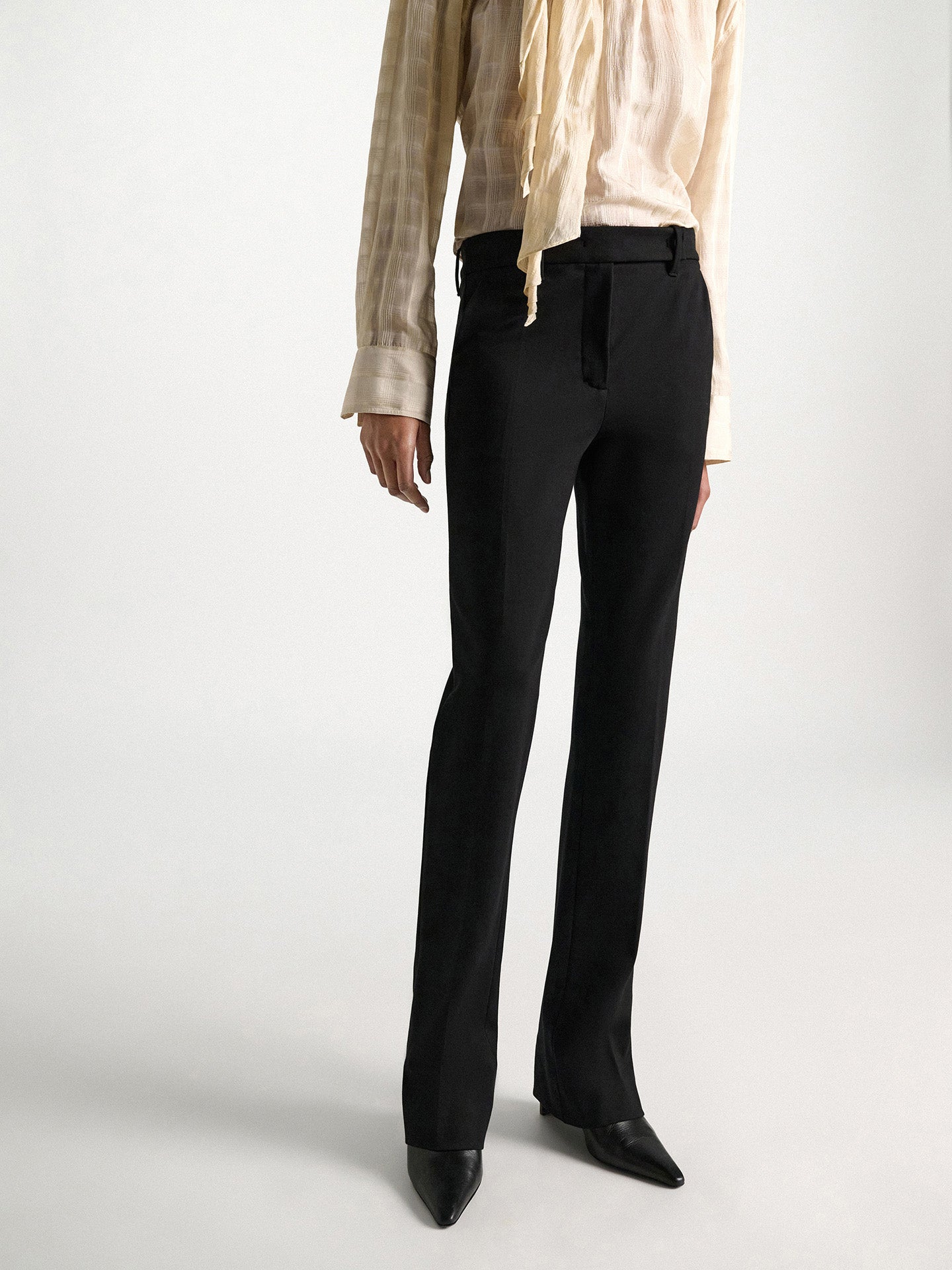 Emotional essence bootcut pants, black