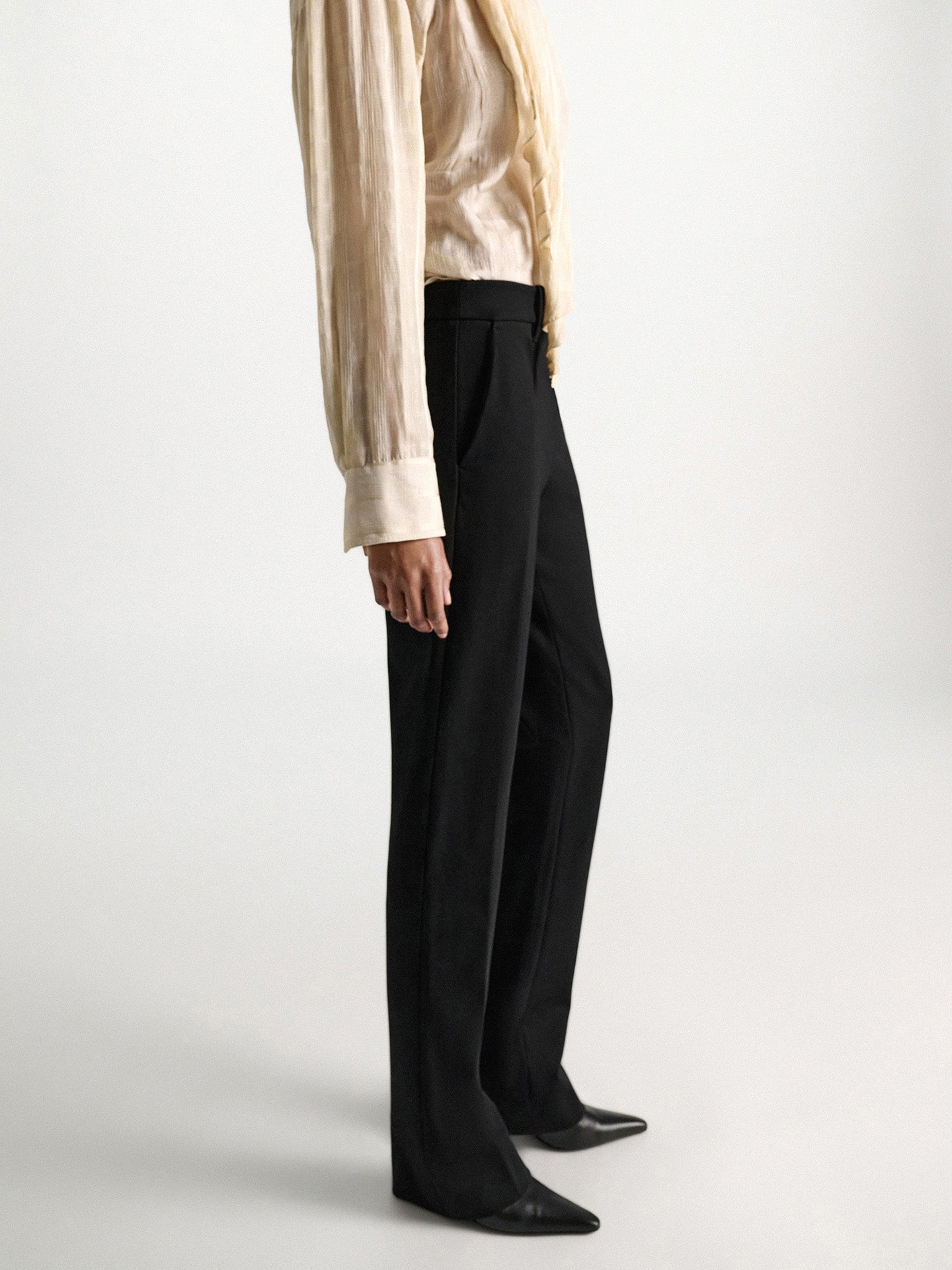 Emotional essence bootcut pants, black