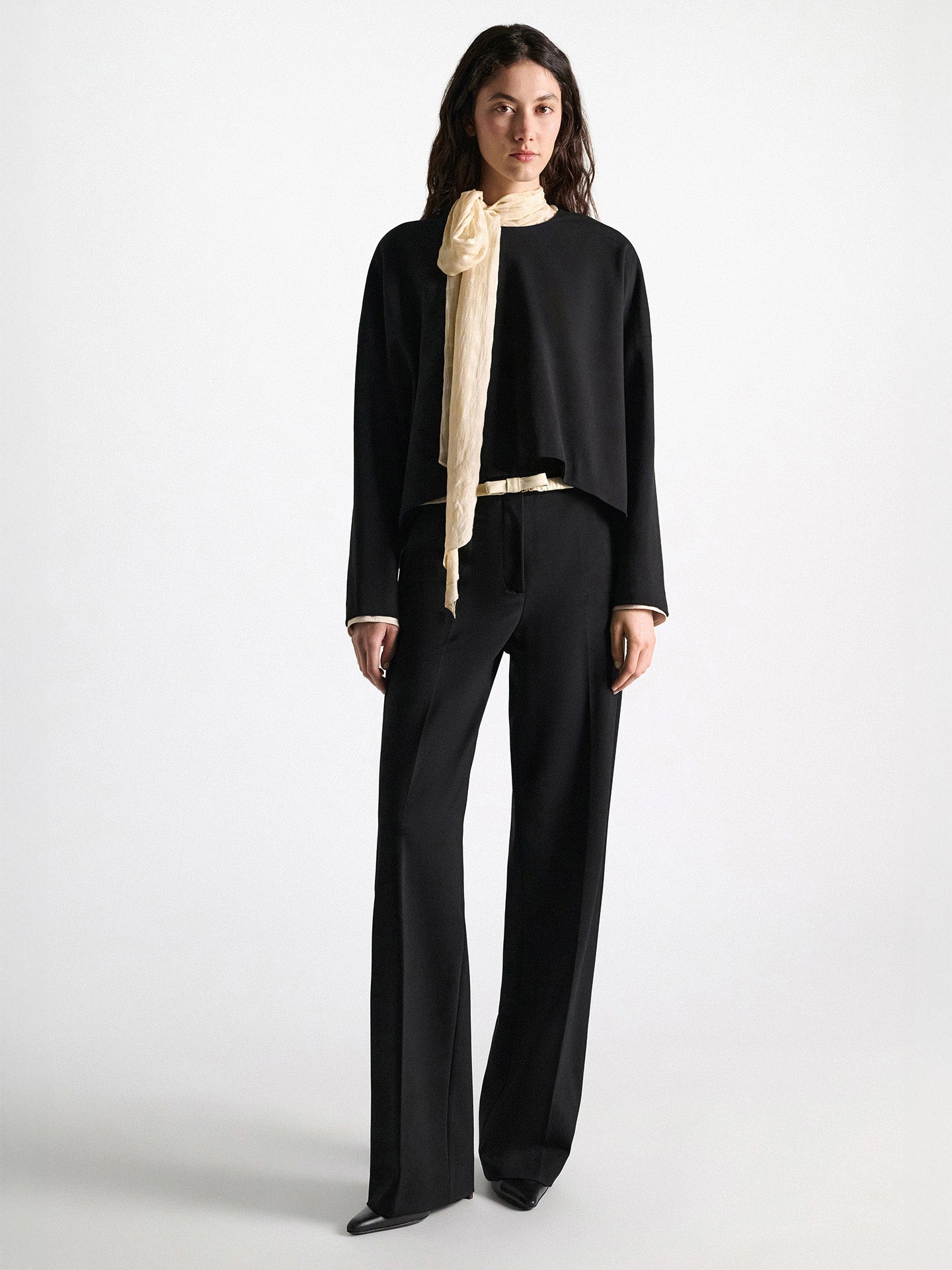 Emotional essence wide pants, black
