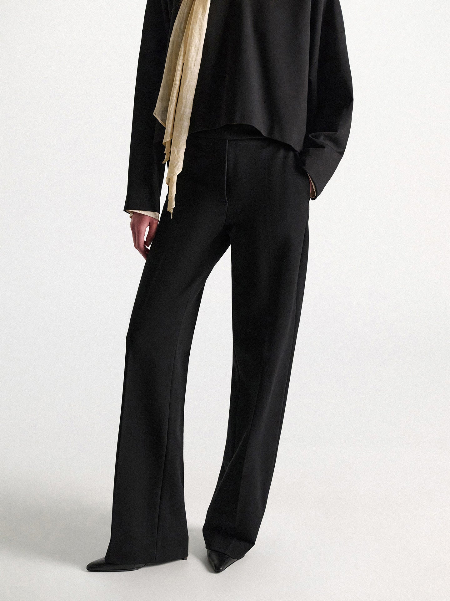 Emotional essence wide pants, black