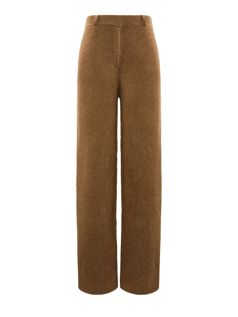 Fluffy statements trousers, brown