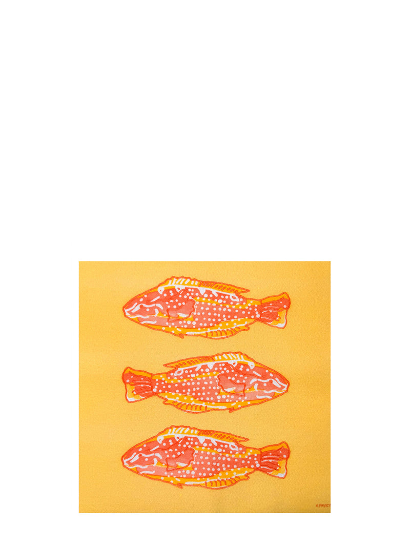 Koi fish dinner napkins, red (40 x 40cm)