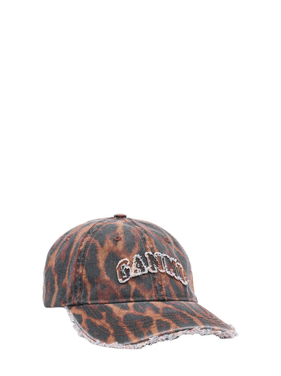 Printed washed cotton ocelot leopard, rawhide