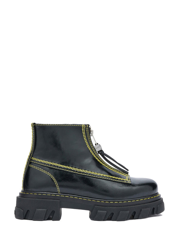 Cleated zip, black