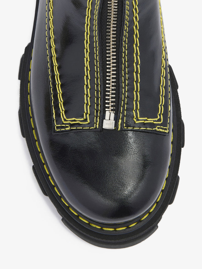 Cleated zip, black