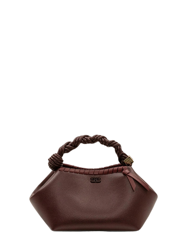 Bou small tressé bag, bitter chocolate brown