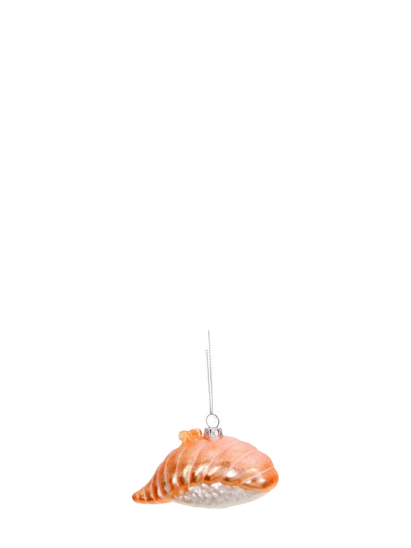 Sushi glass ornament, shrimp nigiri (6 cm)