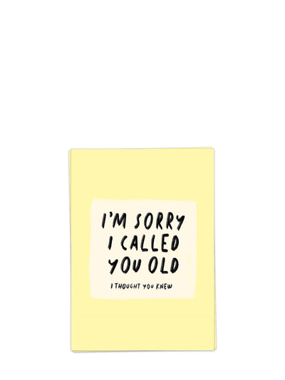 Called You Old birthday card