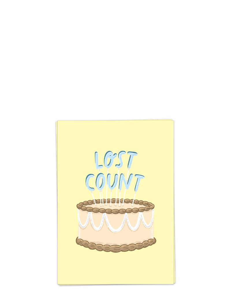 Lost count, birthday card