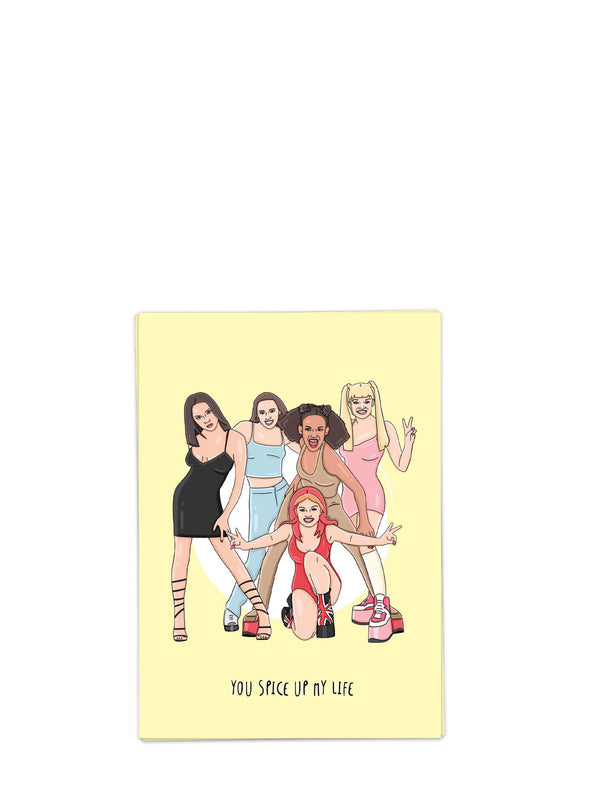 Spice Up my life, love & friendship card (Spice Girls)
