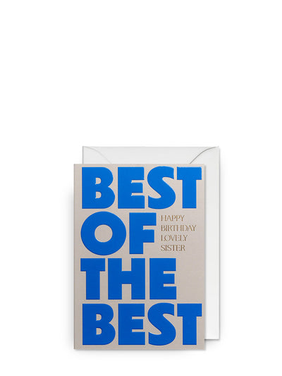 Best of the best sister love & friendship card